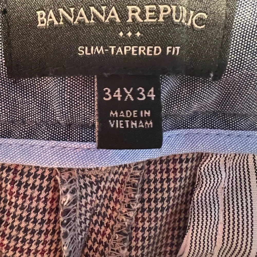 Banana Republic men’s dress trousers/pants slim fit 34/34